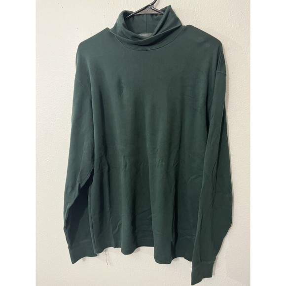 Croft & Barrow Sweater Men’s X-Large Turtleneck Vintage Pullover Green - Picture 1 of 5